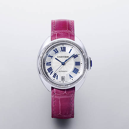 Cartier Clé de Cartier 系列鑲鑽腕錶,價格電洽。